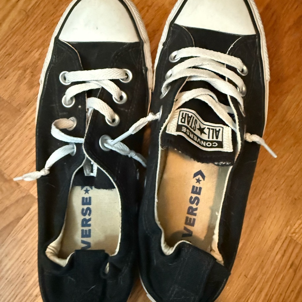 Converse Black and White Canvas Sneakers